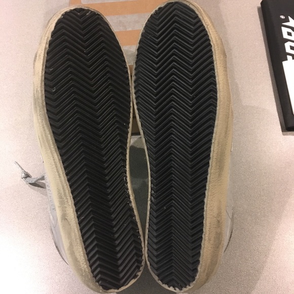 Golden Goose Superstar Wrinkled Silver Leather NIB - Picture 7 of 7